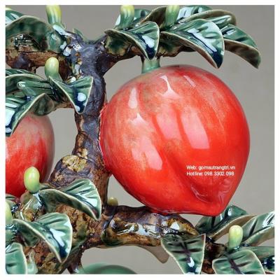 Tượng Thủ Công Đào Trường Thọ Bằng Sứ